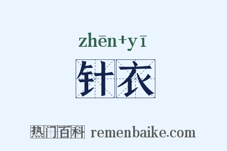 针衣是什么意思的图片